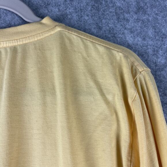 Son Of A Tailor T-Shirt Mens Large Yellow Organic Cotton Crew Neck Long Sleeve - Picture 12 of 12